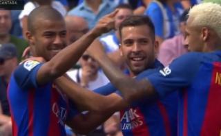 Barcelona: el golazo de Rafinha a lo Lionel Messi