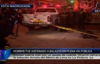 La Victoria: sujeto fue asesinado de cuatro balazos