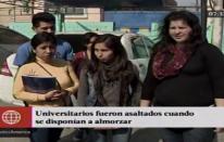 SJM: roban equipos audiovisuales a estudiantes universitarios