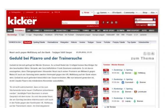 Claudio Pizarro volvería a jugar con Werder Bremen en noviembre