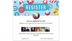Facebook desea que ciudadanos de EE.UU. vayan a votar