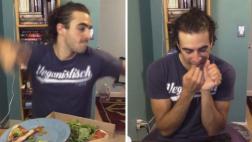 La reacción de un vegano al saber que comió queso sin querer