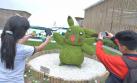 Surco instaló Pikachu elaborado con más de 8.500 plantas