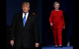 EE.UU.: Así llegaron vestidos Clinton y Trump al debate