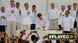 Santos: "Hay una guerra menos en el mundo y es la de Colombia"
