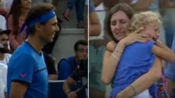 Rafael Nadal y el gesto con una mujer que extravió a su hija