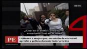 San Isidro: mujer ebria que provocó accidente agredió a policía