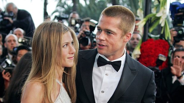 Brad Pitt y Jennifer Aniston cuando eran pareja. (Foto: AFP)