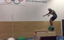 Mira el impresionante entrenamiento de un verdadero esquiador