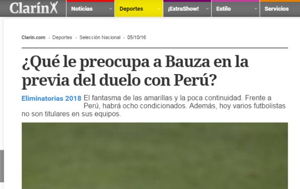 Lo que dice la prensa de Argentina sobre el partido de mañana. (Foto: Captura)