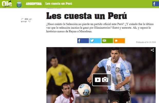 Lo que dice la prensa de Argentina sobre el partido de mañana. (Foto: Captura)