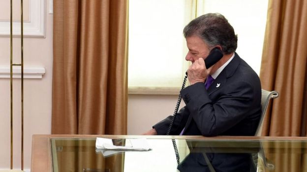 Líderes del mundo se comunicaron con el presidente Santos para felicitarlo. (Foto: Presidencia Colombia)