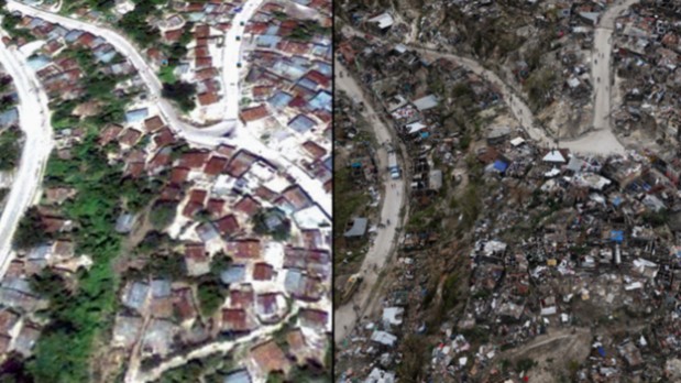 Huracán Matthew: La población de Jeremie, en el suroeste del Haití, quedó virtualmente arrasada. (GOOGLE, REUTERS)
