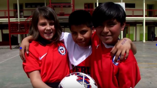 YouTube: niños chilenos y su pedido contra los cánticos discriminatorios a Perú 