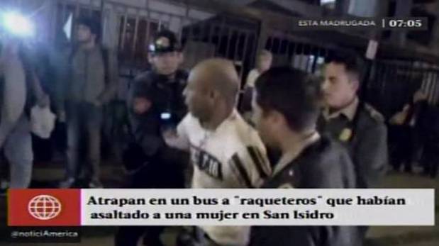 San Isidro: así capturaron a 'raqueteros' que atacaron a mujer | El ... - El Comercio