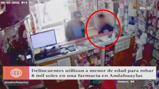 Andahuaylas: usan a niño para robar S/8 mil de farmacia [VIDEO ... - El Comercio