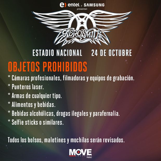 Los mejores momentos de su concierto en Lima [FOTOS — Aerosmith