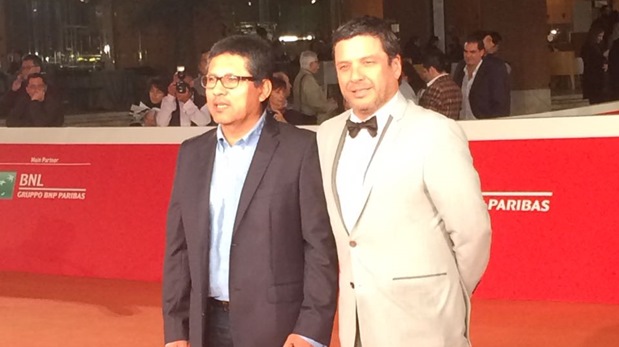 Lucho Cáceres y Joel Calero estuvieron en el Festival del Cine de Roma presentando 