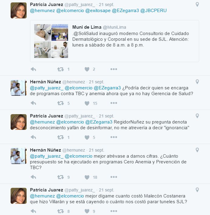 Este es el intercambio de tuits que generó una denuncia por