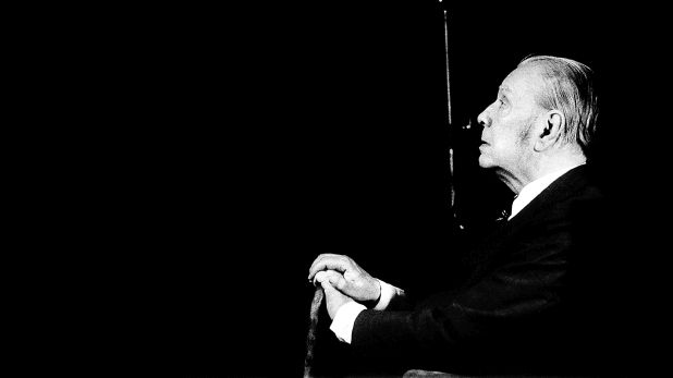 Jorge Luis Borges. Buenos Aires, 1978.  El primer retrato de escritor que captó Daniel Mordzinski.