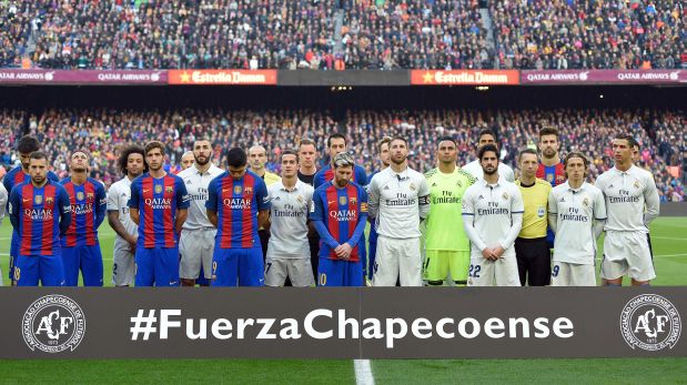 Barza-Real Madrid: emotivo minuto de silencio por Chapecoense ... - El Comercio