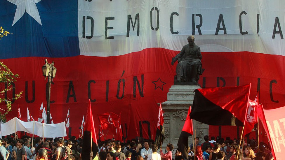 Chile ha sido escenario de numerosas protestas estudiantiles en demanda de una reforma del sistema educativo.