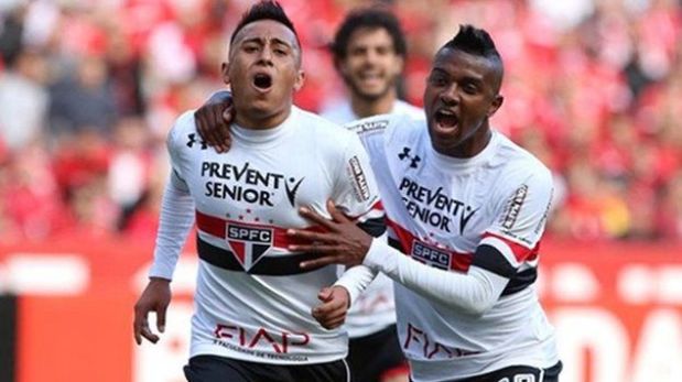 Con Christian Cueva expulsado: Sao Paulo goleó 5-0 a Santa Cruz en Estadio Pacaembú