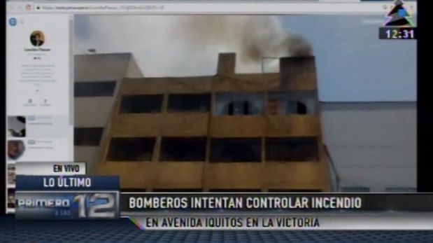 La Victoria: bomberos controlaron incendio en Av. Iquitos | El ... - El Comercio