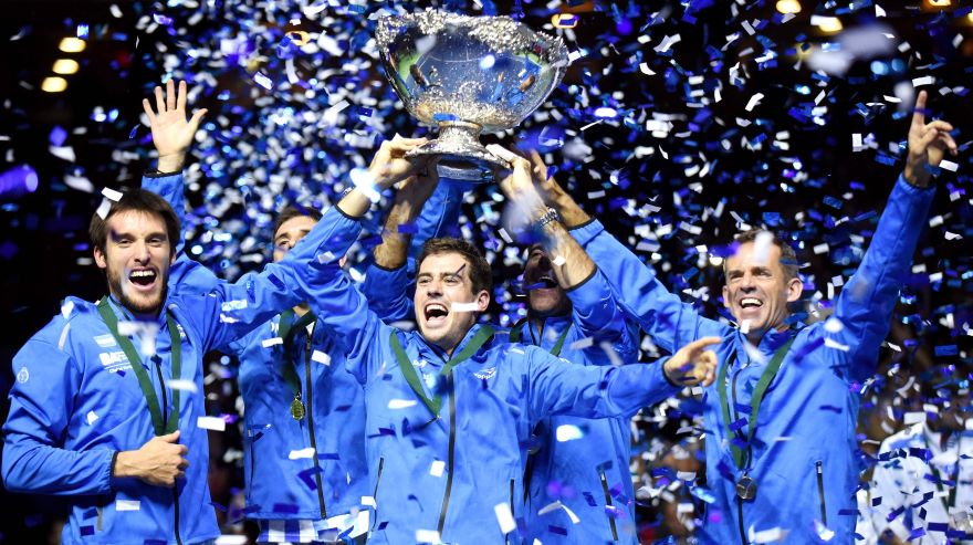 Copa Davis: la emocionante celebración que vivió la Argentina
