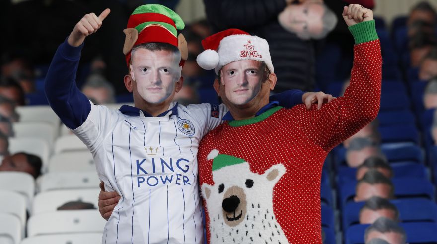 Leicester City: hinchas respaldaron de manera singular a Jamie Vardy en el Boxing Day [FOTOS]