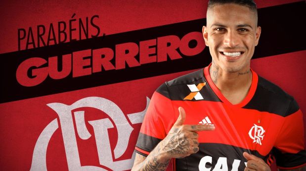 Paolo Guerrero recibió saludo de Flamengo y Corinthians