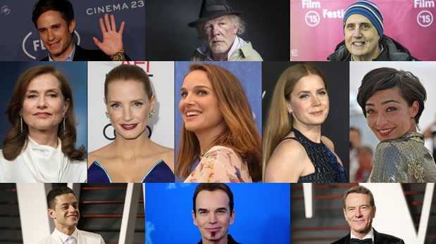 Estos son algunos de los actores nominados a los Globos de Oro 2017. (Fotos: Agencias)