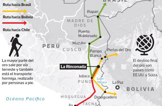 El circuito del oro ilegal que se abre paso en el Perú