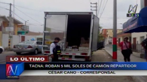 Tacna: sujetos roban más de S/ 5 mil de camión repartidor | El ... - El Comercio