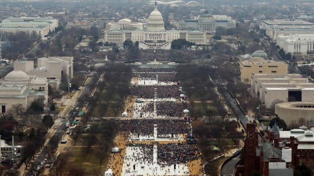 Donald Trump: Foto aérea del Capitolio en Washington, Estados Unido, el 20 de enero de 2017. (Reuters)