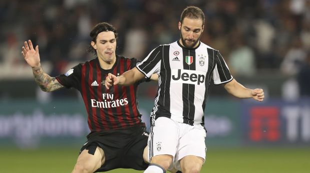 Juventus venció 2-1 al AC Milan y avanzó a semifinales de la Copa Italia 