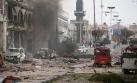 El devastador panorama tras el doble atentado a un hotel somalí