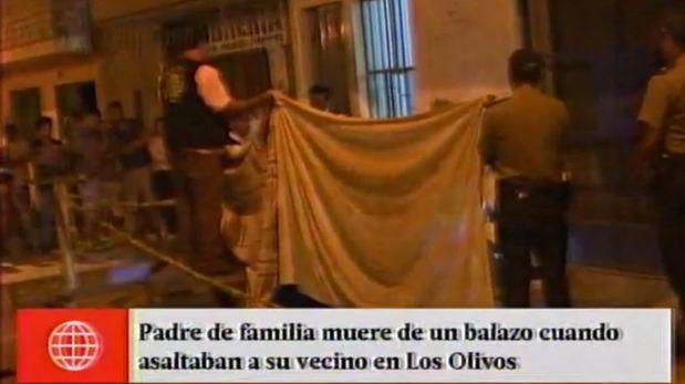 Matan a padre que trató de proteger a hija en robo en Los Olivos LOS OLIVOS NOTICIAS