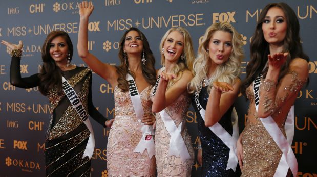 Algunas de las candidatas al Miss Universo 2016 en la alfombra roja. (Foto: AP)