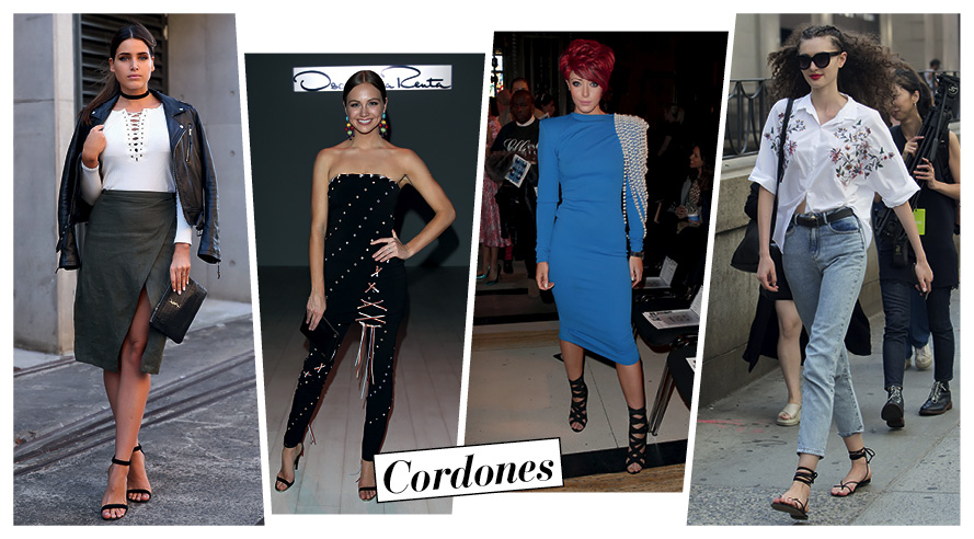 Los cordones son un detalle original en look con prendas del mismo color o estampado.Los bodys son otra opción que no puede faltar en tu clóset. (FOTOS: Getty Images/Shutterstock