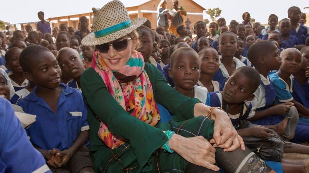 Madonna en Malaui en noviembre del año 2014. (Foto: AFP)