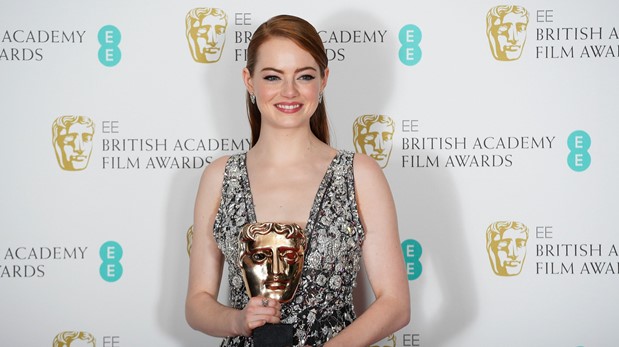 Emma Stone ganó el Bafta a mejor actriz. (Foto: AFP)