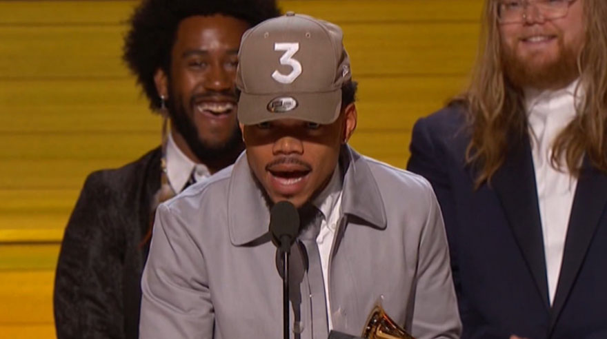 Chance the rapper ganó el Grammy al Mejor artista nuevo. (Foto: Captura de pantalla)