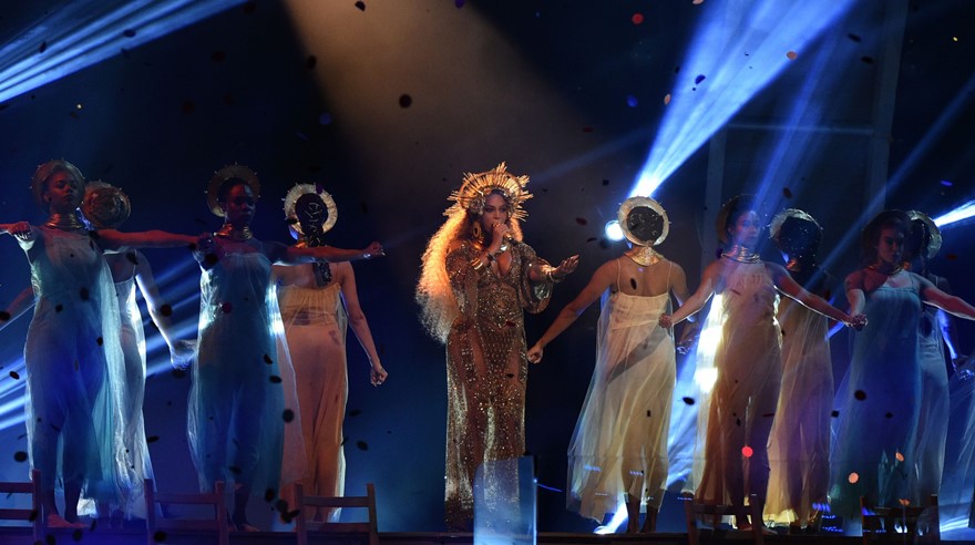 Beyonce en los Grammy 2017. (Foto: AFP)