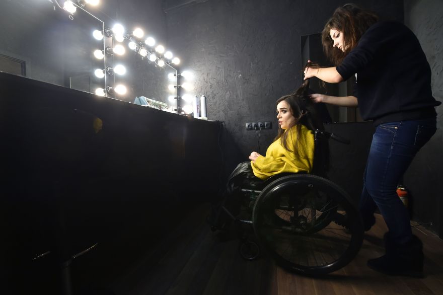 La modelo decidió participar en este evento, al enterarse que modelos con discapacidades estuvieron en la Fashion Week de Nueva York. (Foto: AFP)