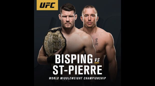 UFC: Georges St-Pierre enfrenta a Michael Bisping por el título de peso medio