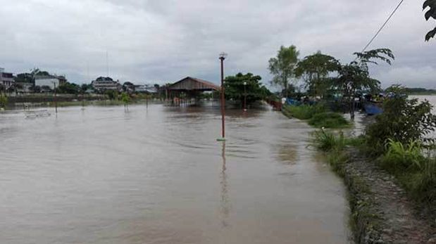 Debido al desborde del río Tambo, se inundó la zona conocida como Boulevard y otras partes bajas de la ciudad de Atalaya (Ucayali). (Foto: Cortesía).