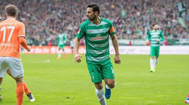 Con Claudio Pizarro: Werder Bremen venció 2-0 a Darmstadt en Bundesliga