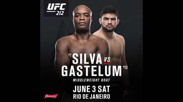 UFC: Anderson Silva contra Kelvin Gastelum el 3 de junio en Río