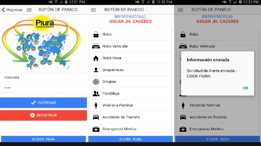 Existen aplicaciones que ayudan a prevenir desastres. Una de ellas es Botón de Pánico: una herramienta para la asistencia de emergencias médicas, delitos y desastres naturales en la región Piura. Está disponible para Android y iOS. (Foto: iTunes)